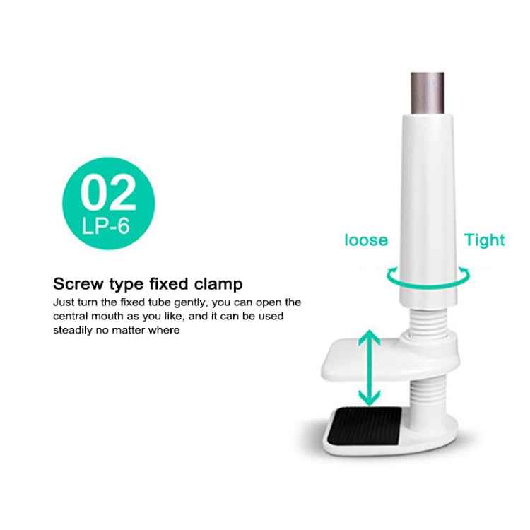 UBN-20 Universal 360 Degrees Rotating Detachable Three-stage Lazy Bracket Mobile Phone / Tablet Desktop Bracket