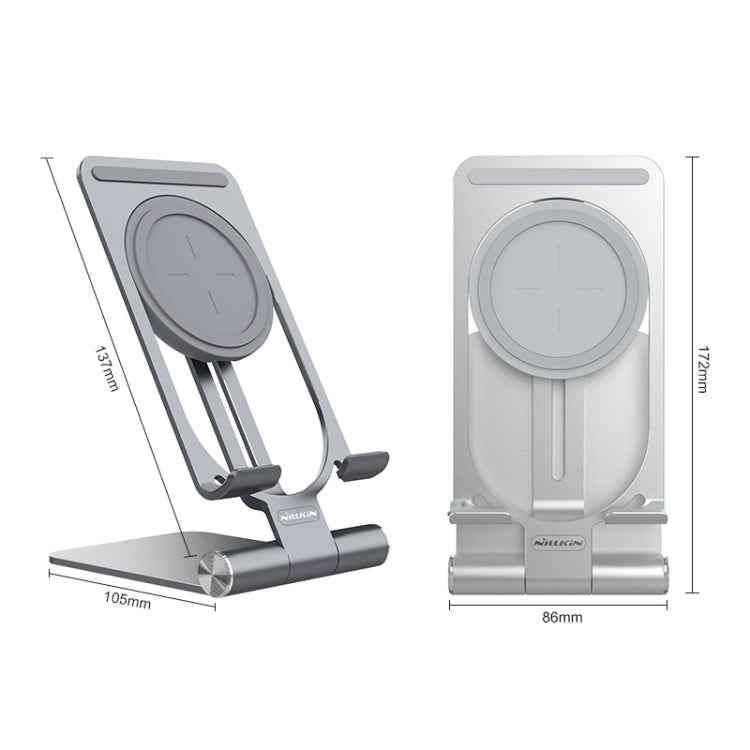 NILLKIN 2 in 1 15W PoweHold Mini Vertical Foldable Detachable Wireless Charger Mobile Phone Holder