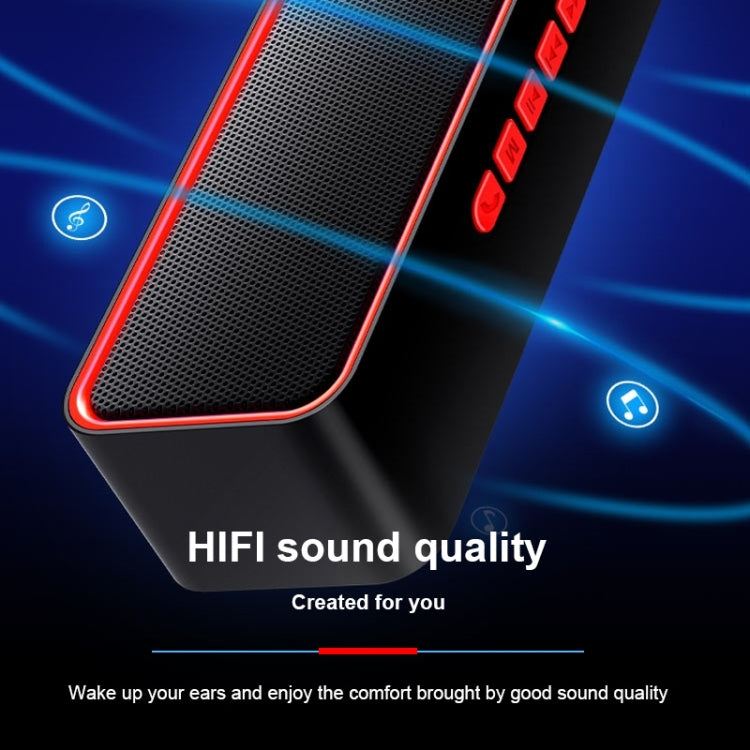 SC211 Portable Subwoofer Wireless Bluetooth Speaker Bluetooth 5.0, Support TF Card & U Disk & 3.5mm AUX