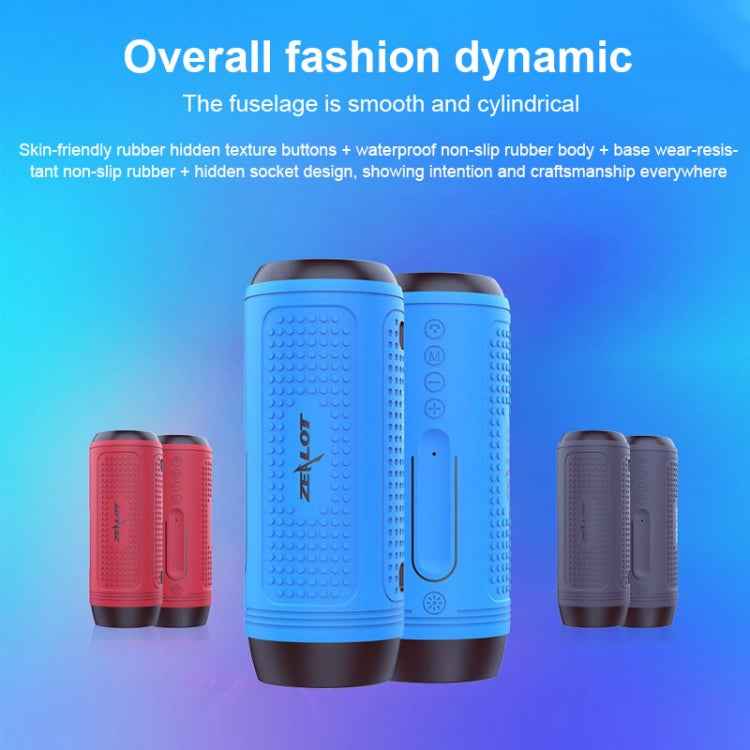 ZEALOT A1 Multifunctional Bass Wireless Bluetooth Speaker, Built-in Microphone, Support Bluetooth Call & AUX & TF Card & LED Lights