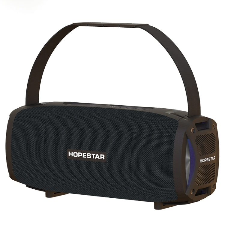 HOPESTAR H24 Pro TWS Portable Outdoor Waterproof Woven Textured Bluetooth Speaker with Rhythm Light, Support Hands-free Call & U Disk & TF Card & 3.5mm AUX & FM, H24 Pro Blue, H24 Pro Red, H24 Pro Black, H24 Pro Grey