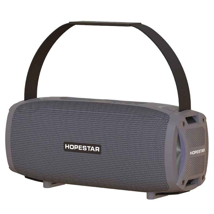 HOPESTAR H24 Pro TWS Portable Outdoor Waterproof Woven Textured Bluetooth Speaker with Rhythm Light, Support Hands-free Call & U Disk & TF Card & 3.5mm AUX & FM