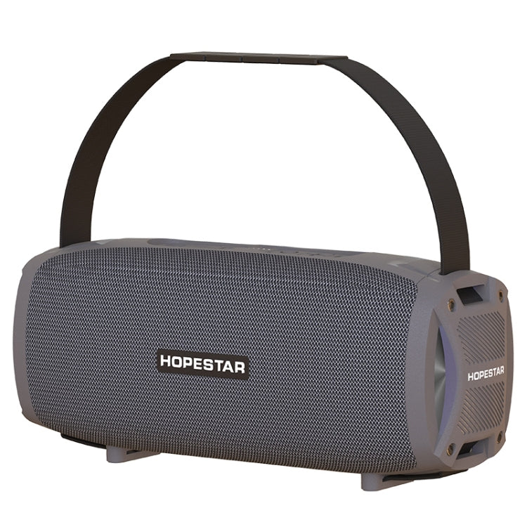 HOPESTAR H24 Pro TWS Portable Outdoor Waterproof Woven Textured Bluetooth Speaker with Rhythm Light, Support Hands-free Call & U Disk & TF Card & 3.5mm AUX & FM, H24 Pro Blue, H24 Pro Red, H24 Pro Black, H24 Pro Grey