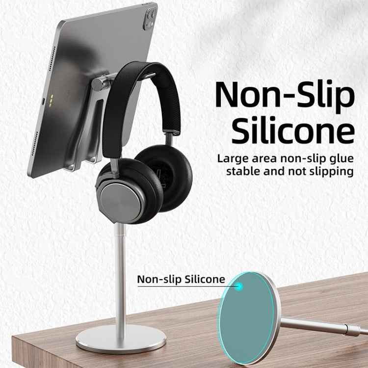 R-JUST PB03 Lifting / Angle Adjustable Multi-function Headset / Tablet / Mobile Phone Holder, Suitable for Devices Under 12.9 inch