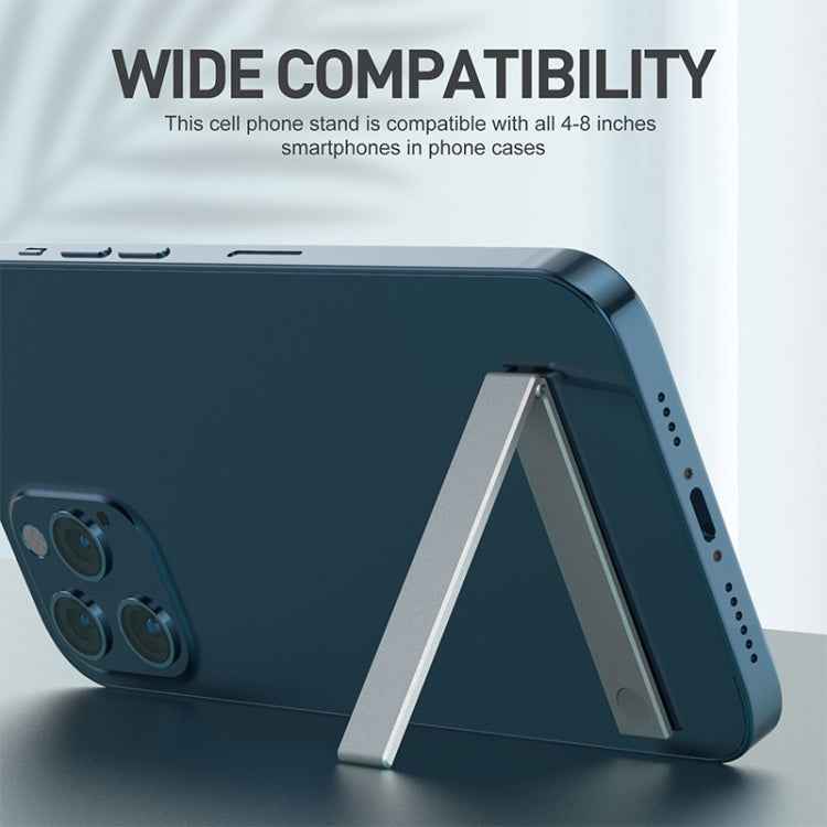 R-JUST SJ07 Linear Shape Magnetic Folding Portable Aluminum Alloy Mobile Phone Holder
