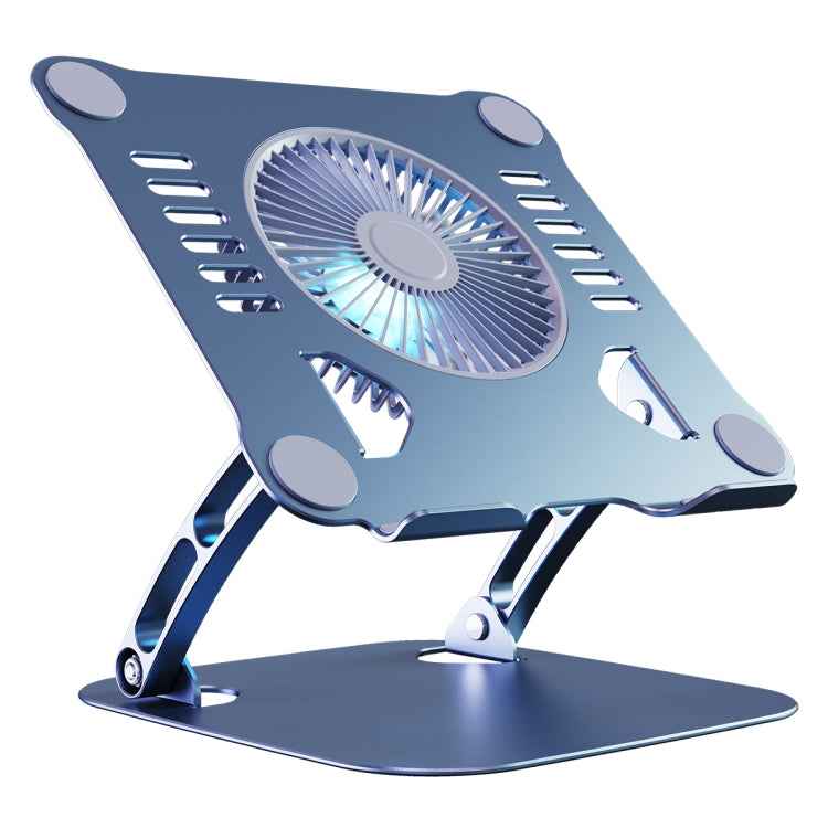 R-JUST HZ22 Dual-purpose Desktop Fan Aluminum Alloy Laptop  Bracket with Light