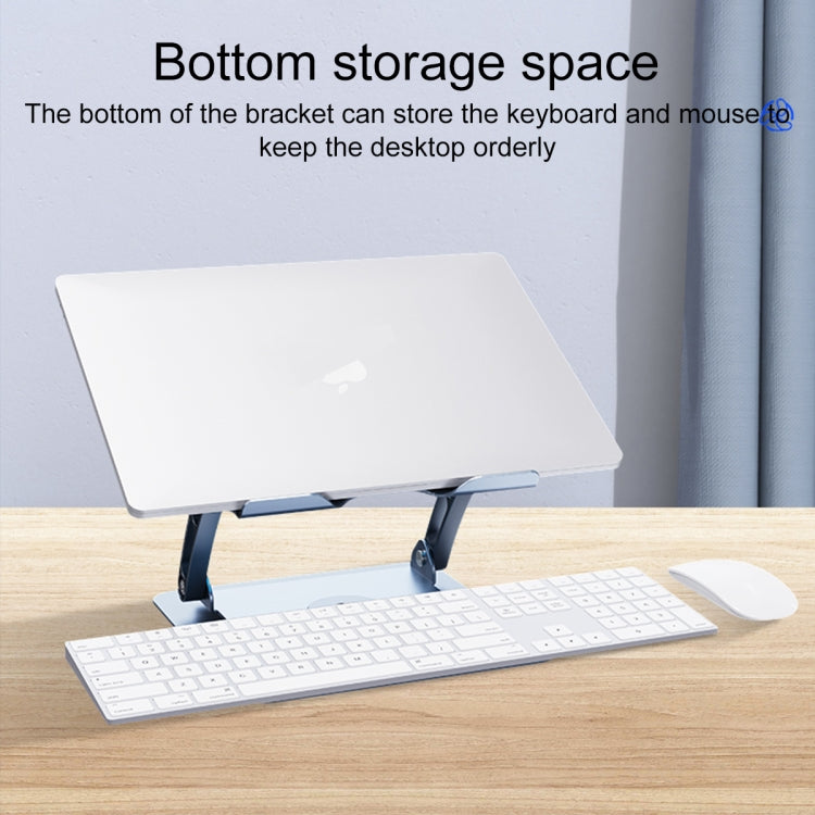 R- JUST HZ22-1 Rotating Dual-purpose Desktop Fan Aluminum Alloy Laptop Stand