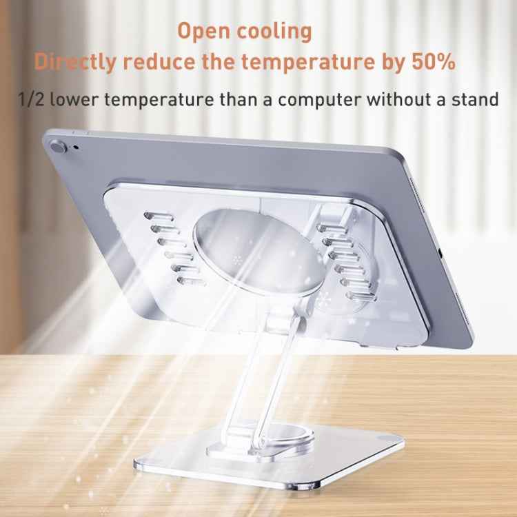 R-JUST T632 Acrylic 360 Degree Rotating Desktop Tablet Stand