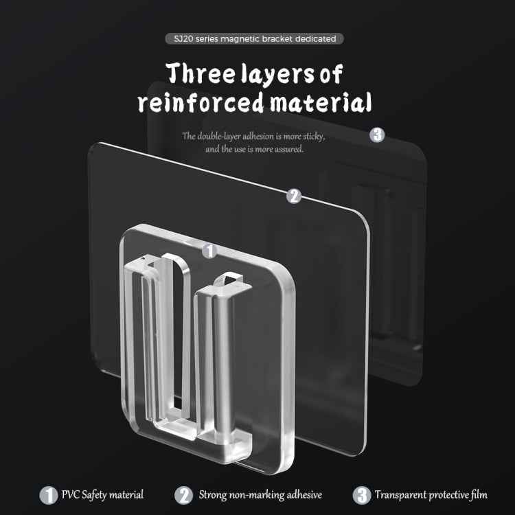 R-JUST SJ20-1 Aluminum Alloy Magnetic Bottle Opener Cellphone Holder With No Trace Sticker