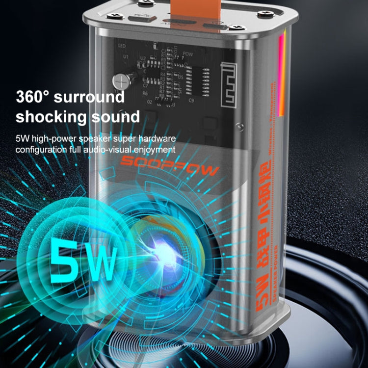 5W Portable Bullet TWS Wireless Bluetooth Speaker, (Grey), (Purple), (Orange), (Green)