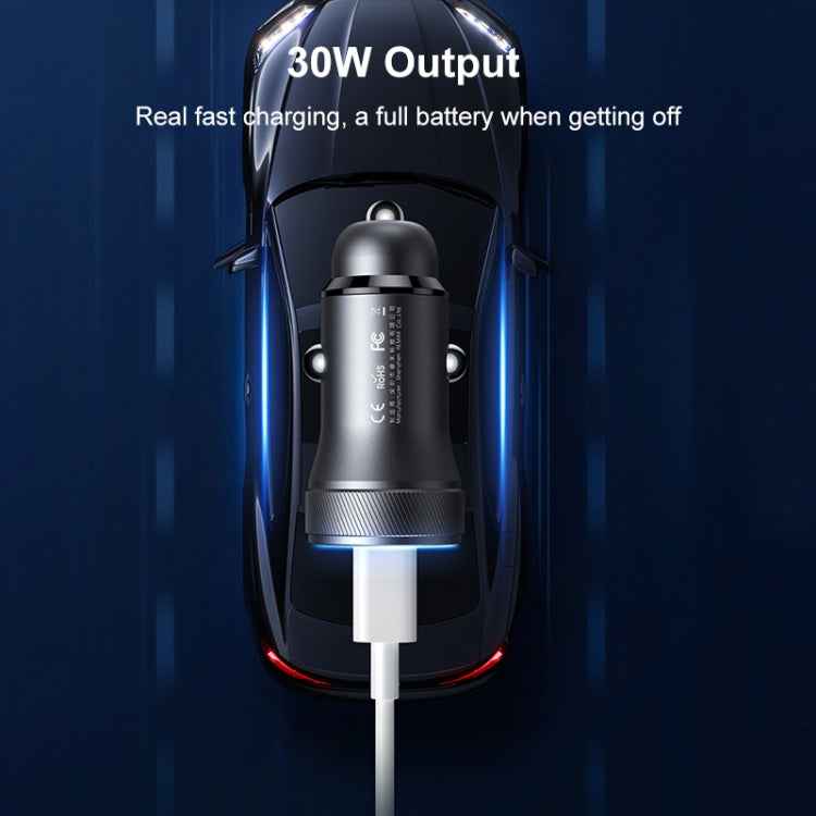 REMAX RCC335 Seaya Series 2 in 1 Car 30W PD Fast Charger, RCC335