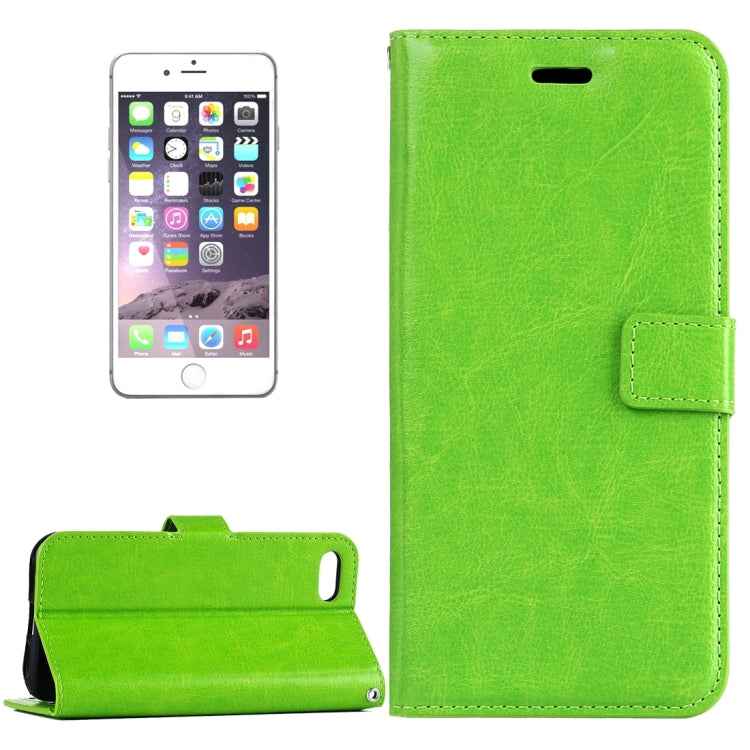 For  iPhone 8 & 7  Crazy Horse Texture Horizontal Flip Leather Case with Magnetic Buckle & Holder & Card Slots & Wallet & Photo Frame