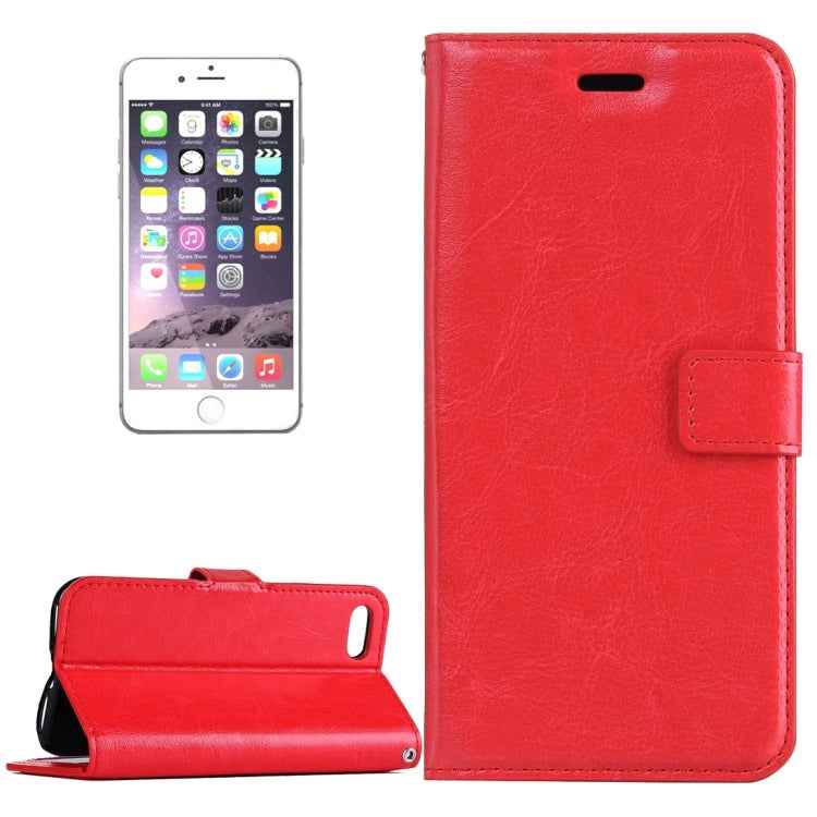 For  iPhone 8 & 7  Crazy Horse Texture Horizontal Flip Leather Case with Magnetic Buckle & Holder & Card Slots & Wallet & Photo Frame