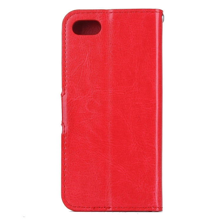 For  iPhone 8 & 7  Crazy Horse Texture Horizontal Flip Leather Case with Magnetic Buckle & Holder & Card Slots & Wallet & Photo Frame