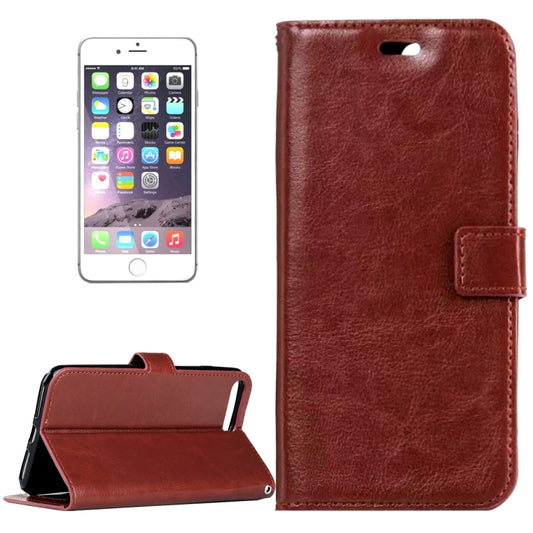 For  iPhone 8 & 7  Crazy Horse Texture Horizontal Flip Leather Case with Magnetic Buckle & Holder & Card Slots & Wallet & Photo Frame