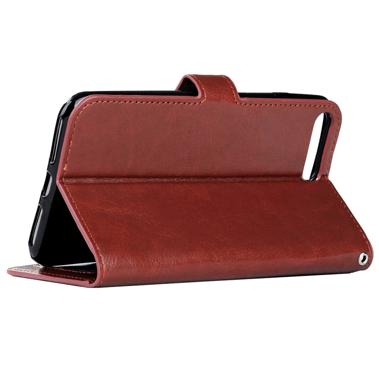 For  iPhone 8 & 7  Crazy Horse Texture Horizontal Flip Leather Case with Magnetic Buckle & Holder & Card Slots & Wallet & Photo Frame