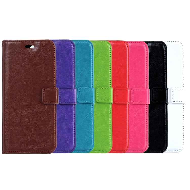 For  iPhone 8 & 7  Crazy Horse Texture Horizontal Flip Leather Case with Magnetic Buckle & Holder & Card Slots & Wallet & Photo Frame