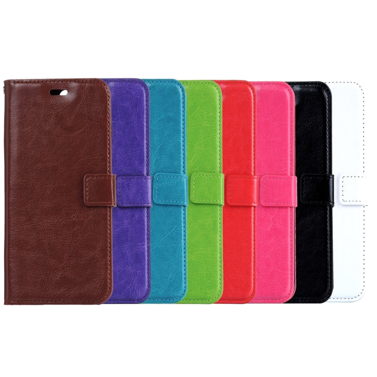 For  iPhone 8 & 7  Crazy Horse Texture Horizontal Flip Leather Case with Magnetic Buckle & Holder & Card Slots & Wallet & Photo Frame