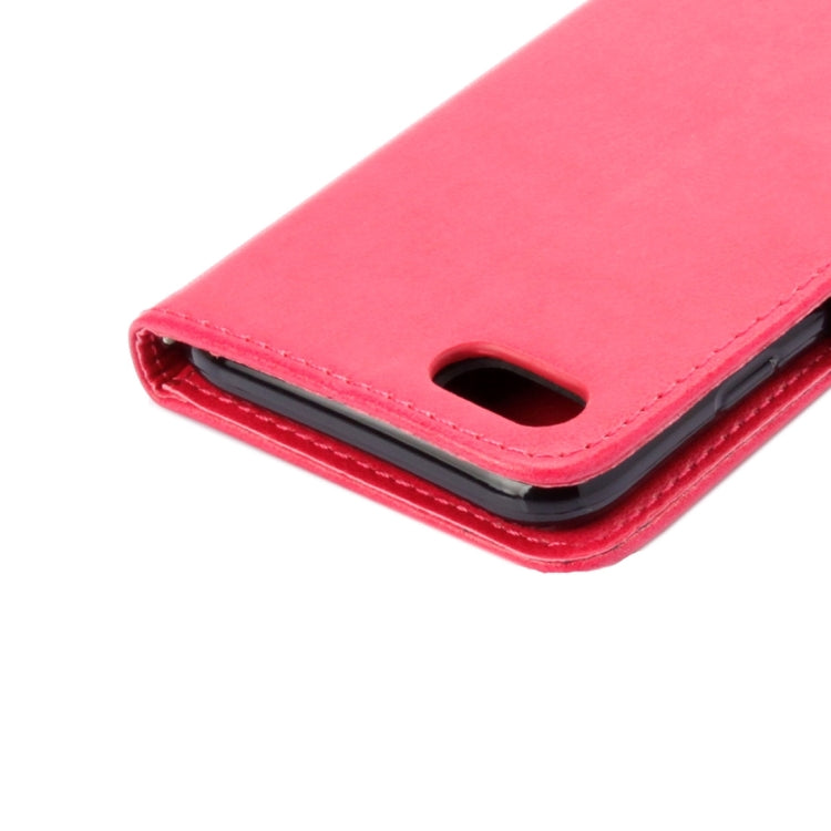 For  iPhone 8 & 7  Pressed Flowers Horizontal Flip Leather Case with Holder & Card Slots & Wallet