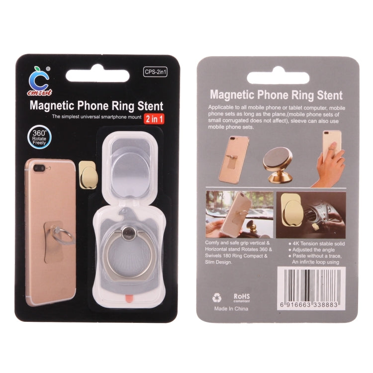 Cmzact CPS-2in1 2 in 1 Eagle Shape 360 Degrees Rotation Magnetic Phone Ring Stent Car Hook Mount, IP7G1451B, IP7G1451J, IP7G1451OB, IP7G1451RG, IP7G1451S, IP7G1451W, IP7G1451R