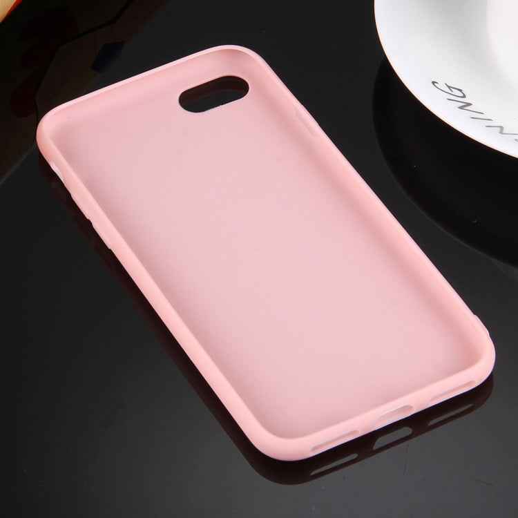For  iPhone 8 & 7  Solid Color TPU Protective Case Without Round Hole