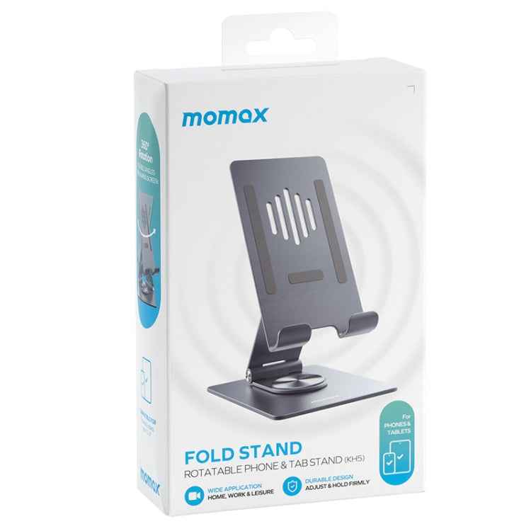 MOMAX KH5E Aluminum Alloy Rotating Folding Tablet Phone Holder