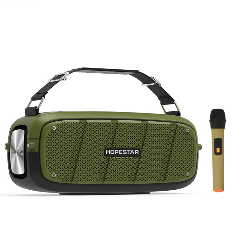 HOPESTAR A20 Pro TWS Portable Outdoor Waterproof Subwoofer Bluetooth Speaker with Microphone, Support Power Bank & Hands-free Call & U Disk & TF Card & 3.5mm AUX