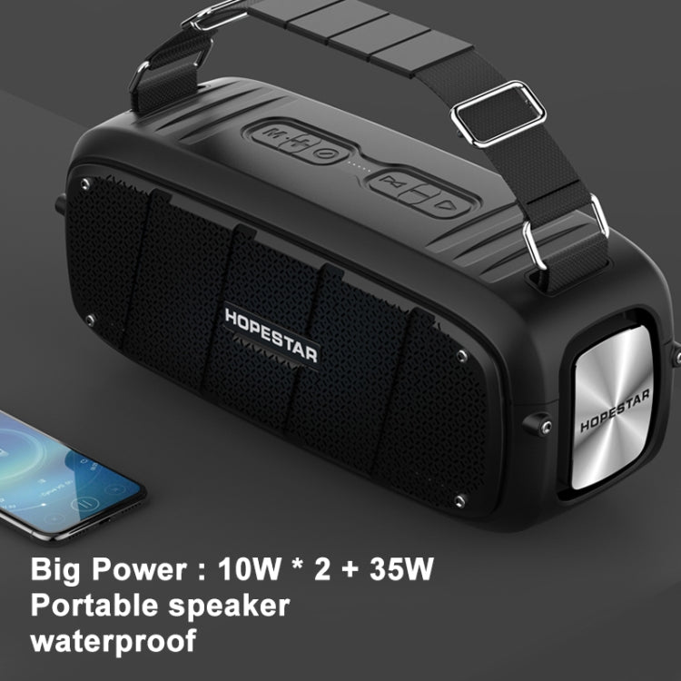 HOPESTAR A20 Pro TWS Portable Outdoor Waterproof Subwoofer Bluetooth Speaker with Microphone, Support Power Bank & Hands-free Call & U Disk & TF Card & 3.5mm AUX, A20 Pro Red, A20 Pro Yellow, A20 Pro Black, A20 Pro Green, A20 Pro Blue