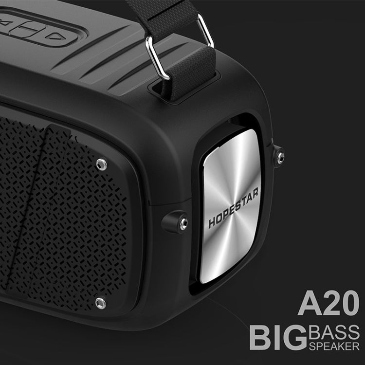 HOPESTAR A20 Pro TWS Portable Outdoor Waterproof Subwoofer Bluetooth Speaker with Microphone, Support Power Bank & Hands-free Call & U Disk & TF Card & 3.5mm AUX, A20 Pro Red, A20 Pro Yellow, A20 Pro Black, A20 Pro Green, A20 Pro Blue