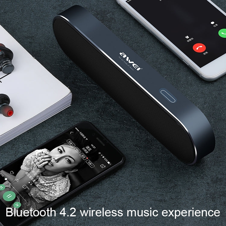 awei Y220 Portable Wireless Bluetooth Speaker V4.2 with HD Clear 3D Stereo Sound and Noise Cancelling, Support TF Card / AUX, Y220
