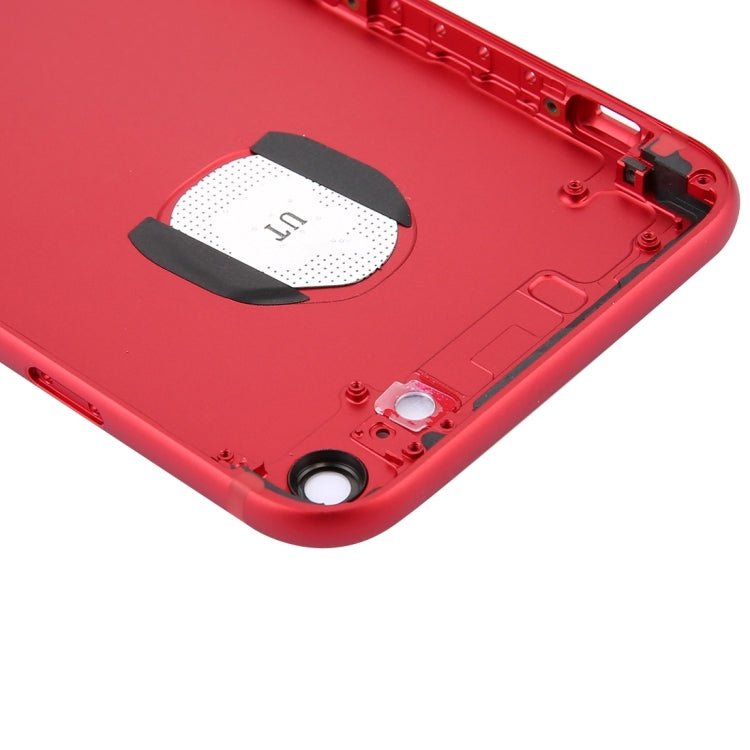 6 in 1 for iPhone 7 (Back Cover (With Camera Lens) + Card Tray + Volume Control Key + Power Button + Mute Switch Vibrator Key + Sign) Full Assembly Housing Cover, For iPhone 7(Assembly), For iPhone 7 (Red White), For iPhone 7 (Red Black)