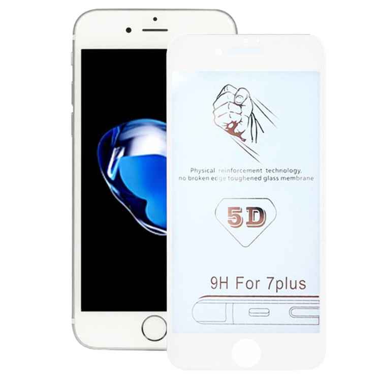 For iPhone 7 0.3mm 9H Surface Hardness 4D Curved Edge Full Screen Tempered Glass Screen Protector