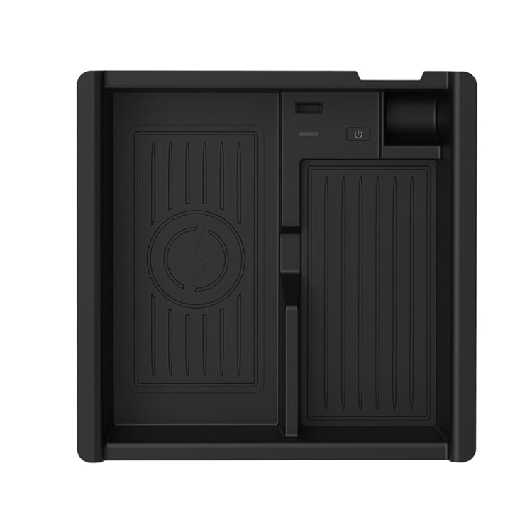 Multi-function Car Wireless Charger Rack Storage Box for Toyota Tacoma 2016-2021, Left Driving, For Toyota Tacoma 2016-2021