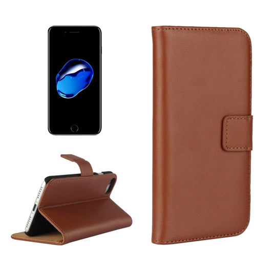 For  iPhone 8 & 7  Genuine Split Horizontal Flip Leather Case with Holder & Card Slots & Wallet
