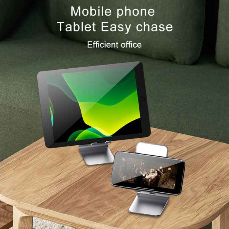 Universal Mobile Phone / Tablet PC Multifunctional Metal Desktop Stand with Makeup Mirror