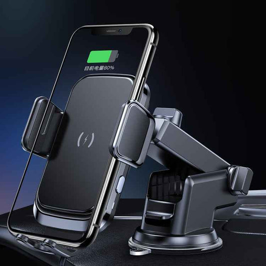 X7 Car Wireless Charging Mobile Phone Gravity Bracket Holder Suction Cup Bracket
