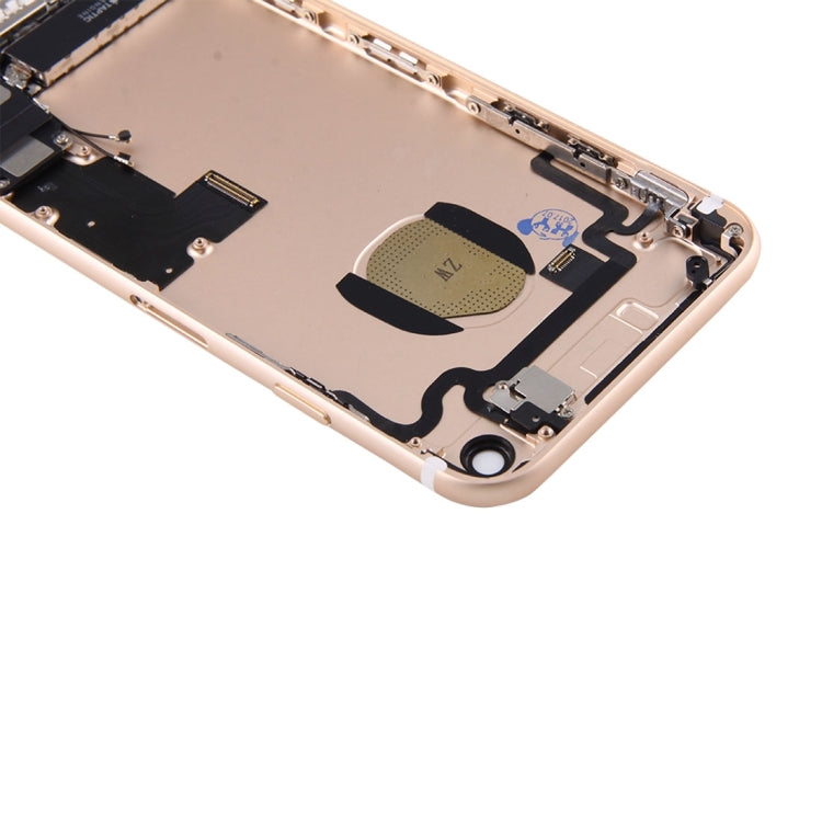 Battery Back Cover Assembly with Card Tray for iPhone 7, For iPhone 7 (Full Assembly), For iPhone 7, For iPhone 7 (Jet Black) - BSPART