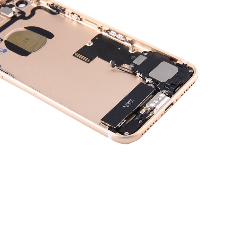 Battery Back Cover Assembly with Card Tray for iPhone 7, For iPhone 7 (Full Assembly), For iPhone 7, For iPhone 7 (Jet Black) - BSPART