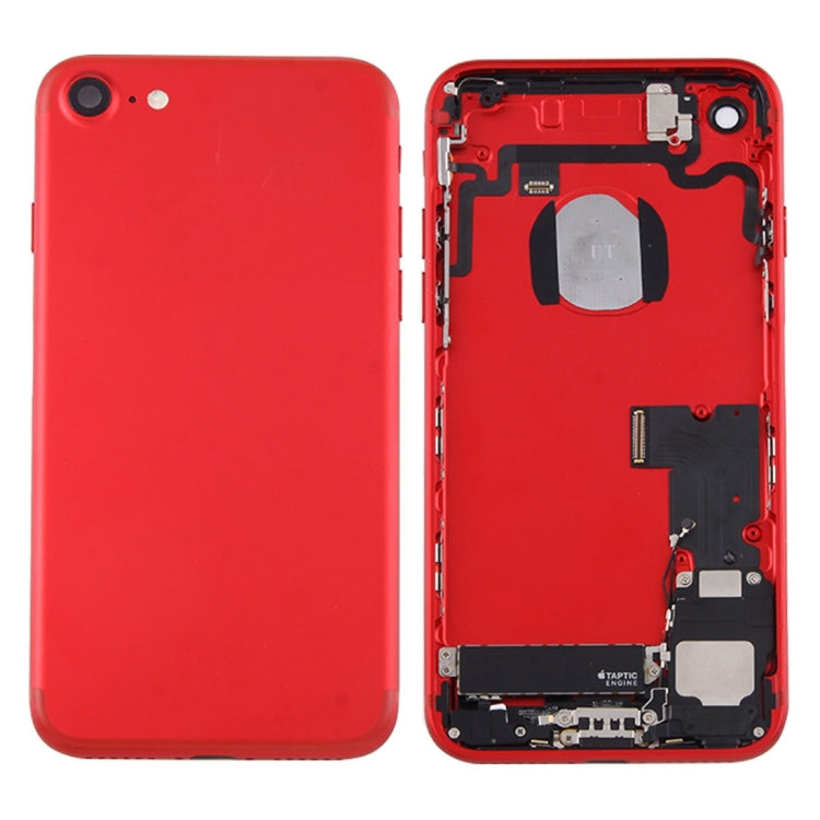 Battery Back Cover Assembly with Card Tray for iPhone 7, For iPhone 7 (Full Assembly), For iPhone 7, For iPhone 7 (Jet Black) - BSPART