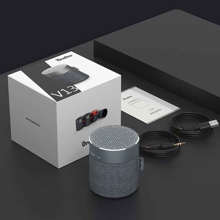 Oneder V13 Mini  Wireless Bluetooth Speaker, Support Hands-free & TF & FM & AUX