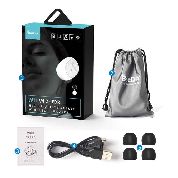Oneder W11 True TWS Wireless Bluetooth Earphones Earbuds Stereo Headset