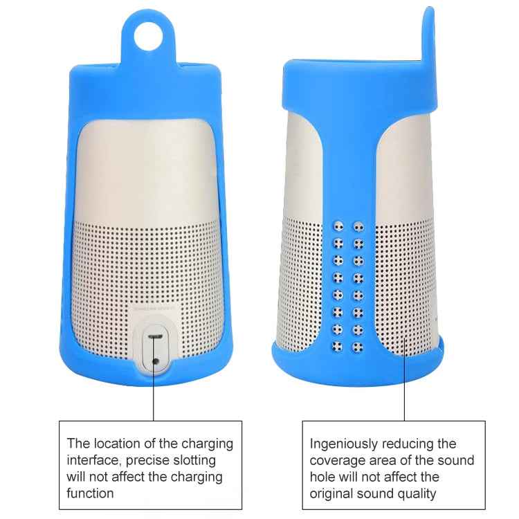 Portable Shockproof Silica Gel Bluetooth Speaker Protective Case for Bose Soundlink Revolve