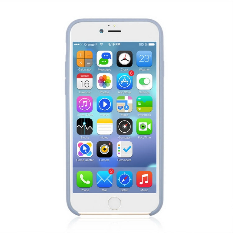 For iPhone 8 & 7 Pure Color Liquid Silicone + PC Shockproof Defender Case