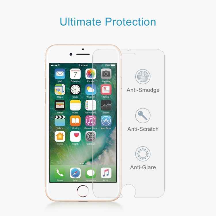 For iPhone 8 Plus & iPhone 7 Plus 0.26mm 9H Surface Hardness 2.5D Explosion-proof Tempered Glass Non-full Screen Film