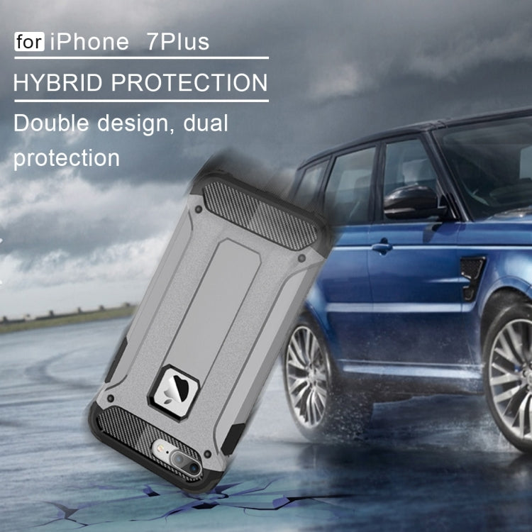 For iPhone 8 Plus & 7 Plus   Tough Armor TPU + PC Combination Case, For iPhone 7 Plus, For iPhone 8P & 7P