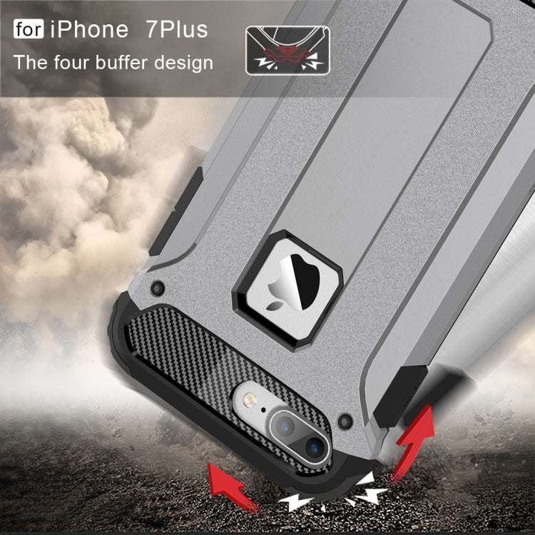 For iPhone 8 Plus & 7 Plus   Tough Armor TPU + PC Combination Case, For iPhone 7 Plus, For iPhone 8P & 7P