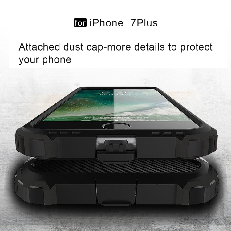 For iPhone 8 Plus & 7 Plus   Tough Armor TPU + PC Combination Case, For iPhone 7 Plus, For iPhone 8P & 7P