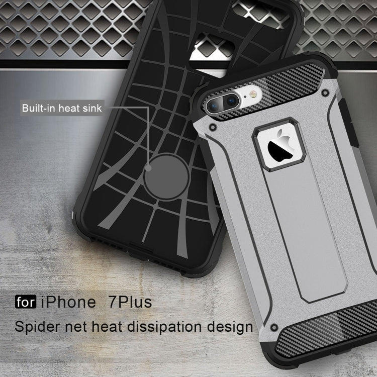 For iPhone 8 Plus & 7 Plus   Tough Armor TPU + PC Combination Case, For iPhone 7 Plus, For iPhone 8P & 7P