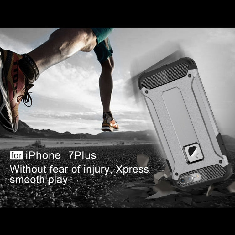 For iPhone 8 Plus & 7 Plus   Tough Armor TPU + PC Combination Case, For iPhone 7 Plus, For iPhone 8P & 7P