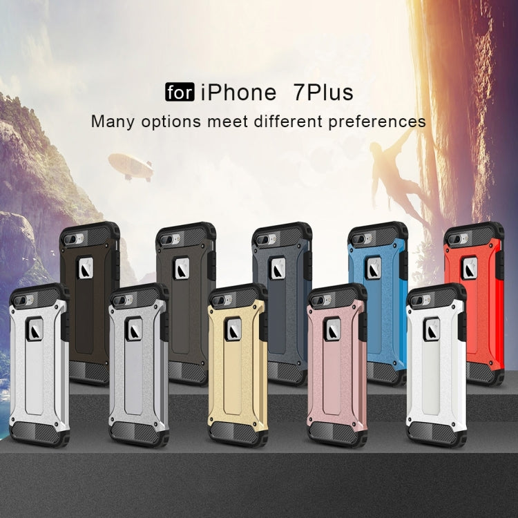 For iPhone 8 Plus & 7 Plus   Tough Armor TPU + PC Combination Case, For iPhone 7 Plus, For iPhone 8P & 7P